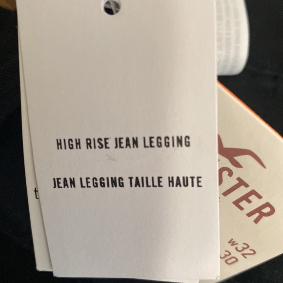 Hollister Original High Rise Jean Leggings, Black, Size 15L, NWT - Picture 7 of 10